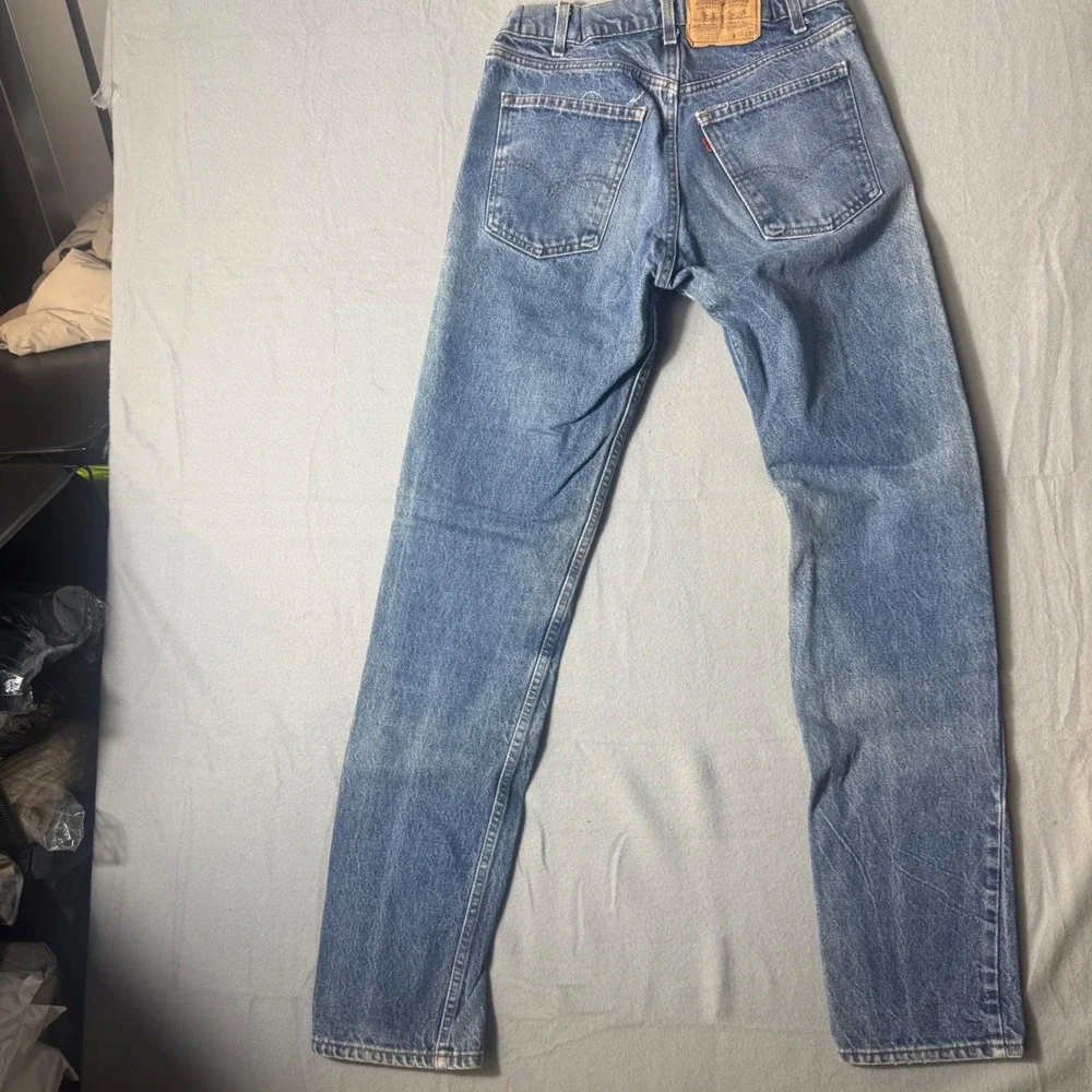 Vintage Levis 505 Regular Fit Straight Leg Jeans Blue  Made in USA 33x36